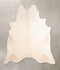Ivory with Beige XX-Large Brazilian Cowhide Rug 7'10