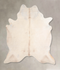 Ivory with Beige X-Large Brazilian Cowhide Rug 7'1