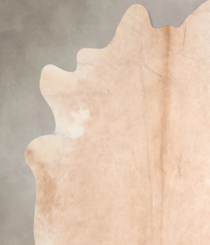 Beige XX-Large Brazilian Cowhide Rug 7'10"H x 7'6"W #A31330 by Hudson Hides