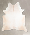 Ivory with Beige XX-Large Brazilian Cowhide Rug 7'7
