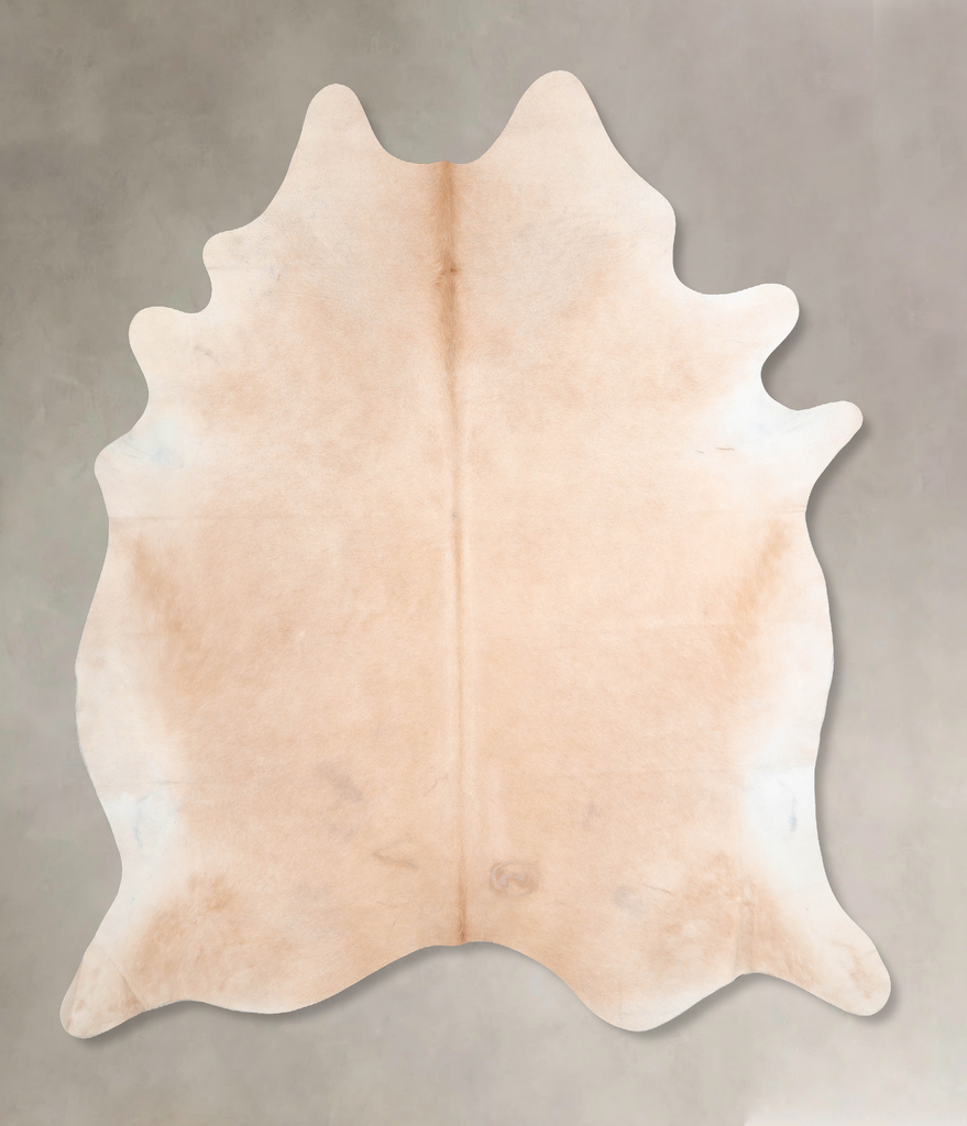 Beige XX-Large Brazilian Cowhide Rug 7'8"H x 6'8"W #A31369 by Hudson Hides