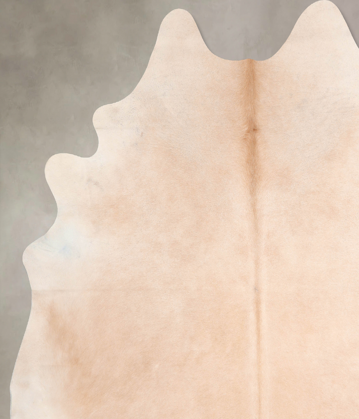 Beige XX-Large Brazilian Cowhide Rug 7'8"H x 6'8"W #A31369 by Hudson Hides