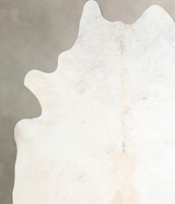 Ivory with Beige XX-Large Brazilian Cowhide Rug 7'10"H x 7'4"W #A31377 by Hudson Hides
