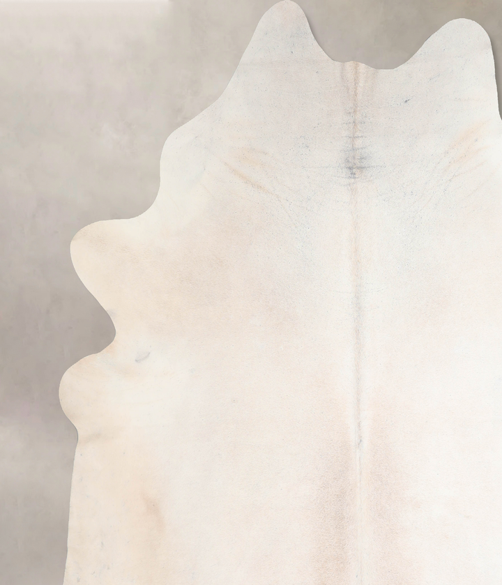 Ivory with Beige XX-Large Brazilian Cowhide Rug 8'7"H x 8'1"W #A31381 by Hudson Hides