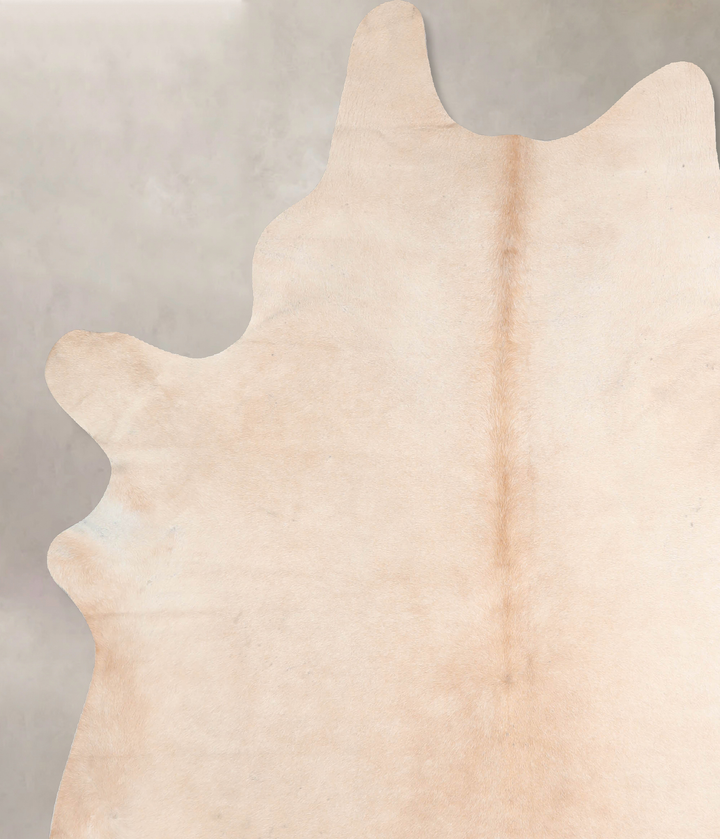 Beige X-Large Brazilian Cowhide Rug 7'7"H x 6'2"W #A31388 by Hudson Hides