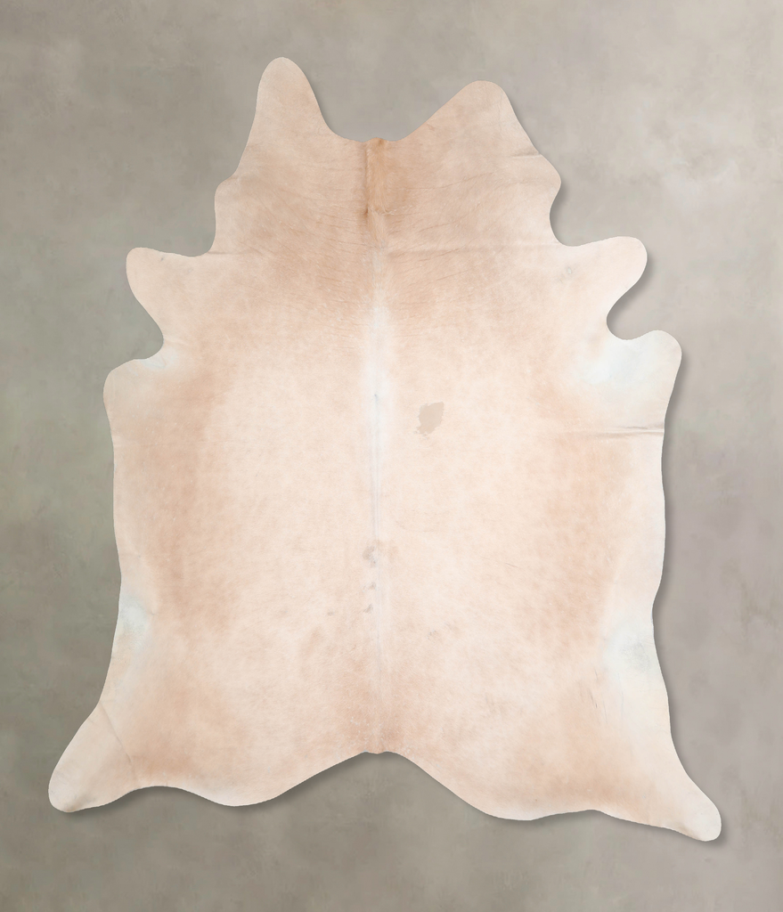 Beige XX-Large Brazilian Cowhide Rug 7'8"H x 7'3"W #A31406 by Hudson Hides
