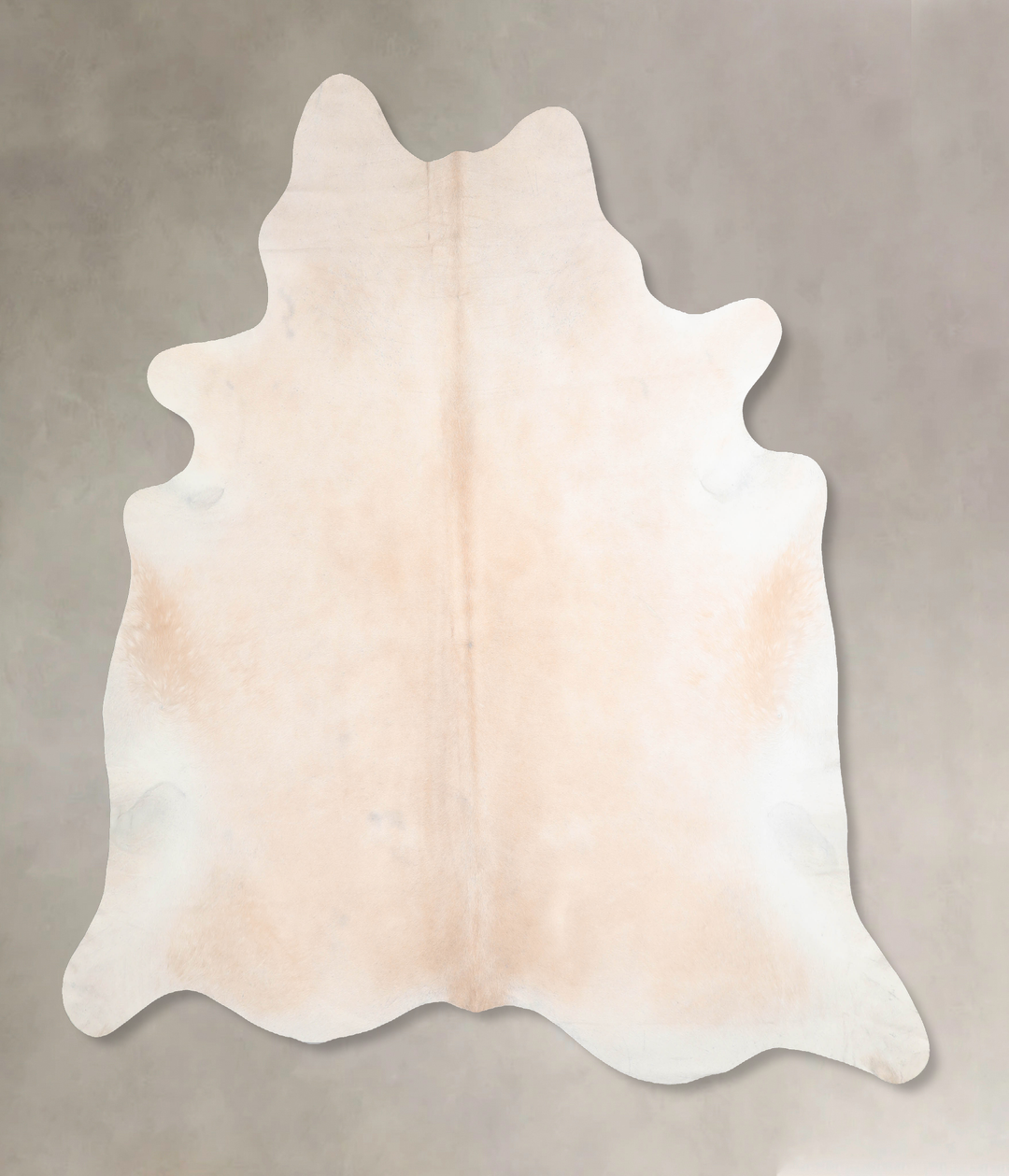 Ivory with Beige XX-Large Brazilian Cowhide Rug 7'9"H x 7'7"W #A31416 