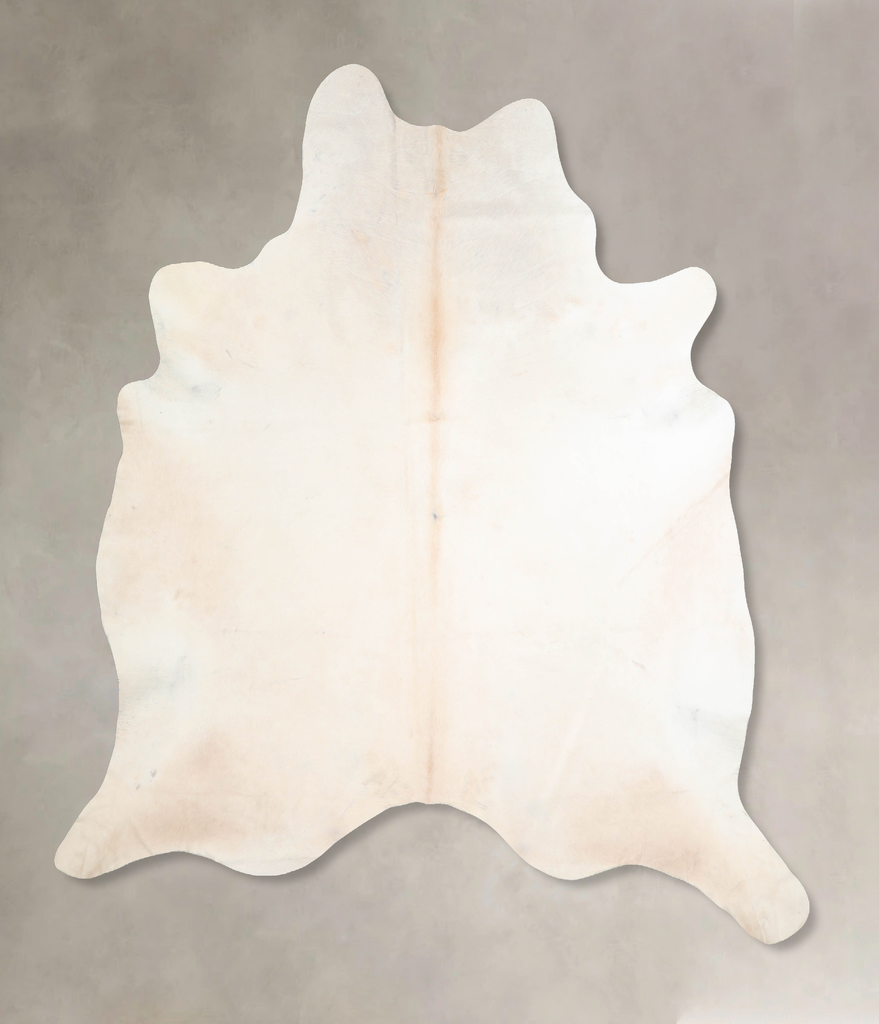 Ivory with Beige XX-Large Brazilian Cowhide Rug 7'11"H x 7'6"W #A31444 by Hudson Hides