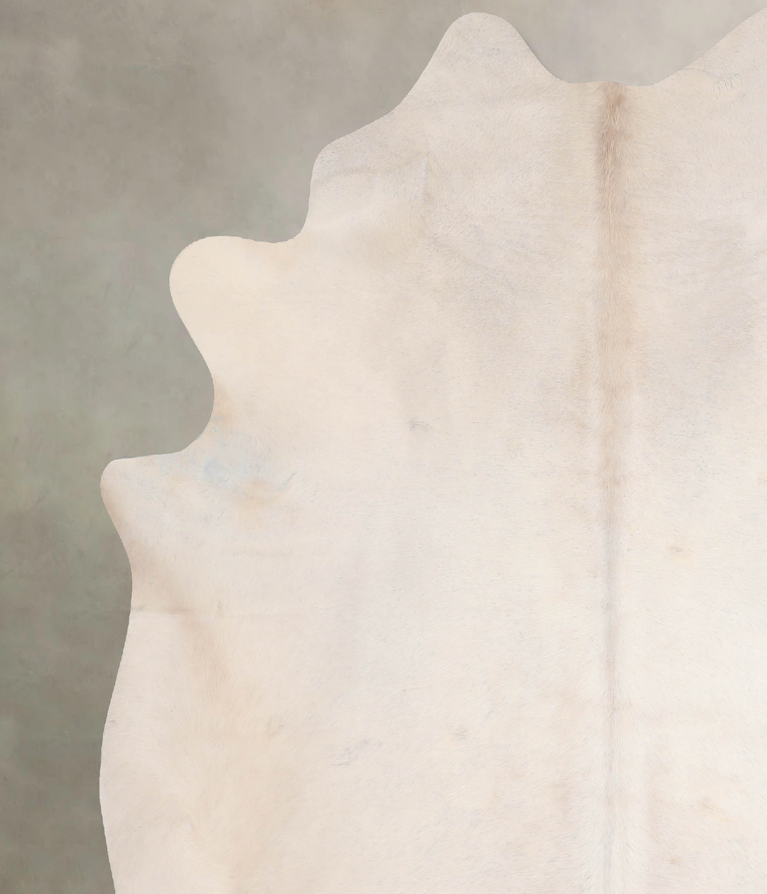 Ivory with Beige X-Large Brazilian Cowhide Rug 7'5"H x 6'8"W #A31460 b