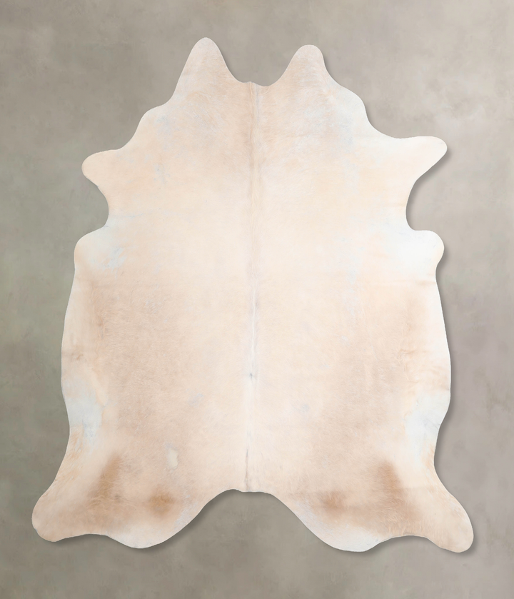 Champagne XX-Large Brazilian Cowhide Rug 7'3"H x 7'0"W #A31475 by Hudson Hides