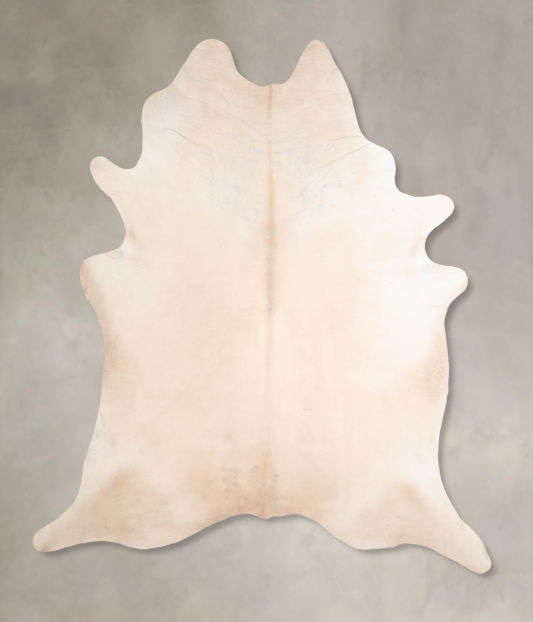 Ivory with Beige XX-Large Brazilian Cowhide Rug 8'7"H x 7'11"W #A31480