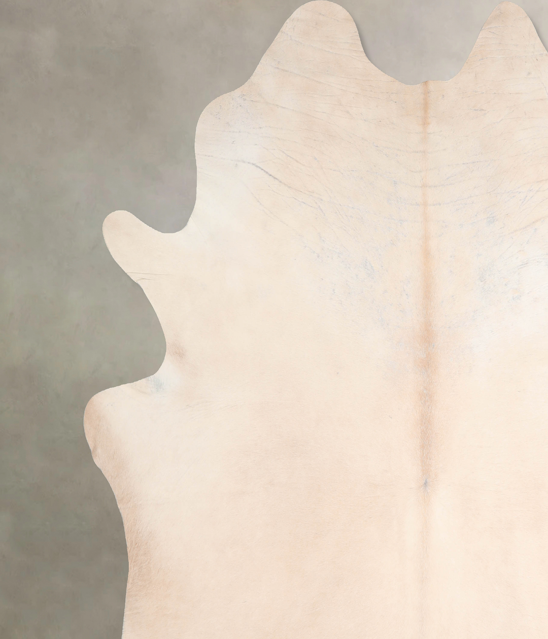 Ivory with Beige XX-Large Brazilian Cowhide Rug 8'7"H x 7'11"W #A31480