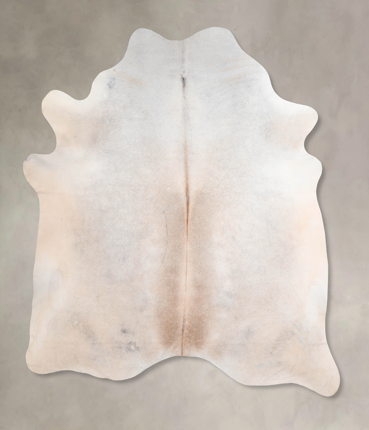 Grey with Beige XX-Large Brazilian Cowhide Rug 7'8"H x 6'8"W #A31495 by Hudson Hides