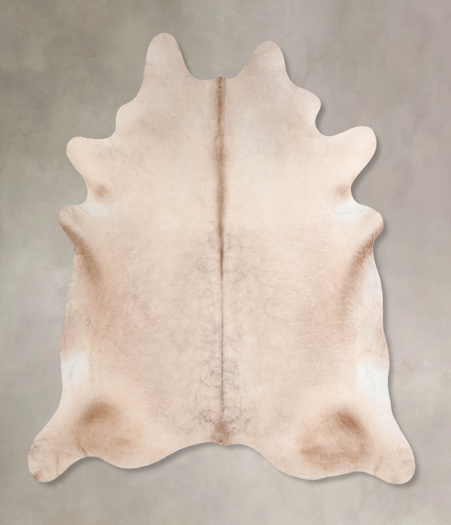 Champagne XX-Large Brazilian Cowhide Rug 7'5"H x 7'1"W #A31553 by Hudson Hides