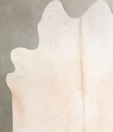 Ivory with Beige XX-Large Brazilian Cowhide Rug 7'6"H x 7'7"W #A31566 by Hudson Hides