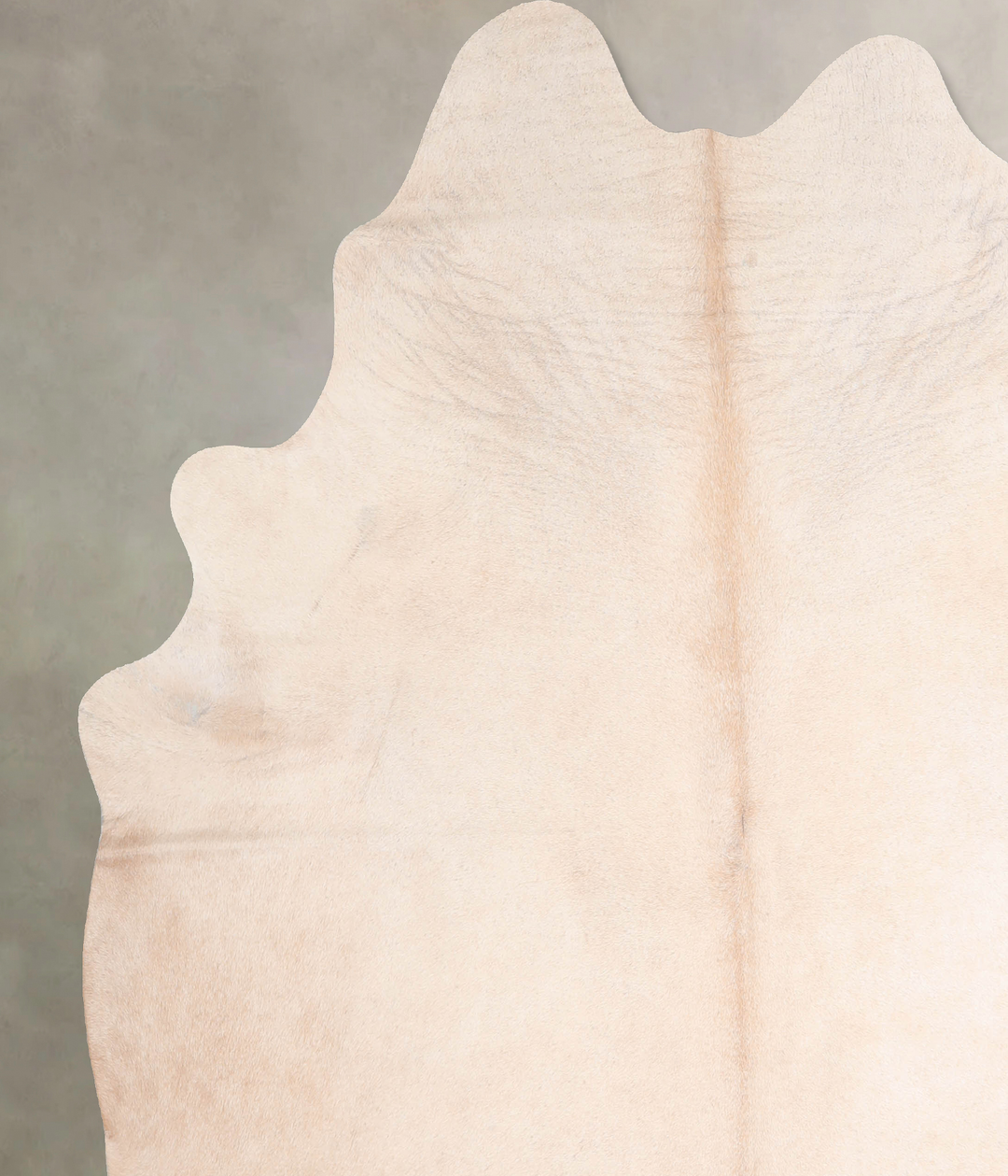 Ivory with Beige X-Large Brazilian Cowhide Rug 7'5"H x 6'9"W #A31571 b