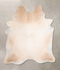 Ivory with Beige XX-Large Brazilian Cowhide Rug 8'8