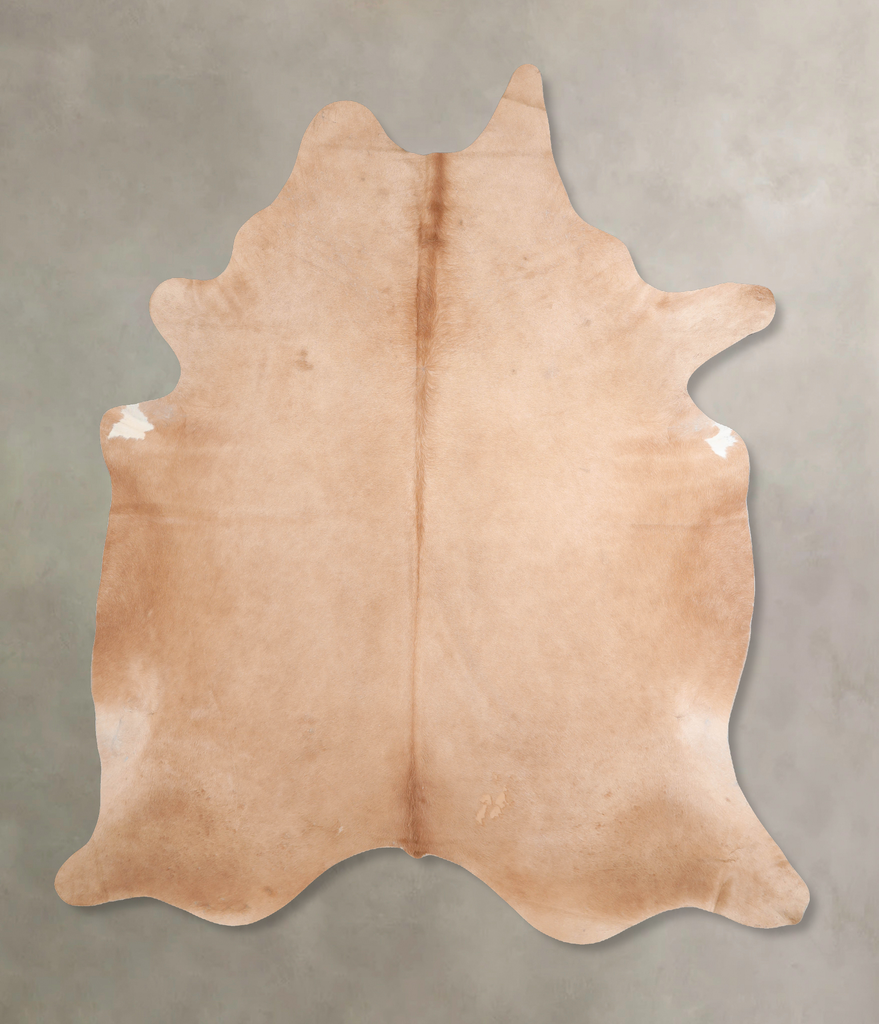 Beige XX-Large Brazilian Cowhide Rug 8'2"H x 6'11"W #A31593 by Hudson Hides