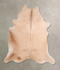 Beige XX-Large Brazilian Cowhide Rug 8'1