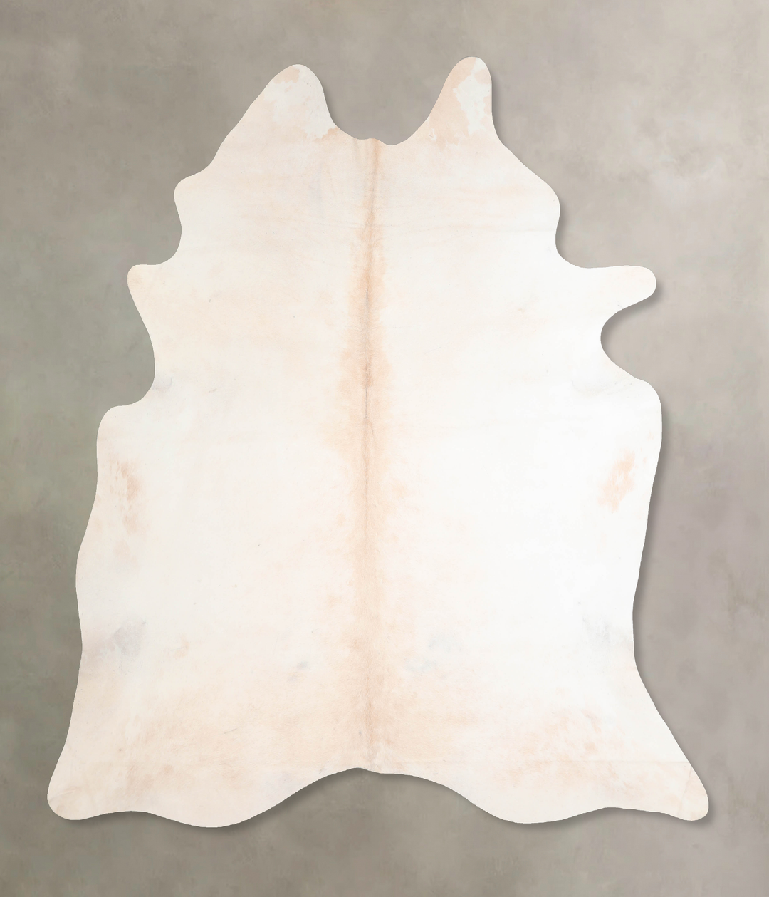 Ivory with Beige X-Large Brazilian Cowhide Rug 7'5"H x 6'8"W #A31617 b