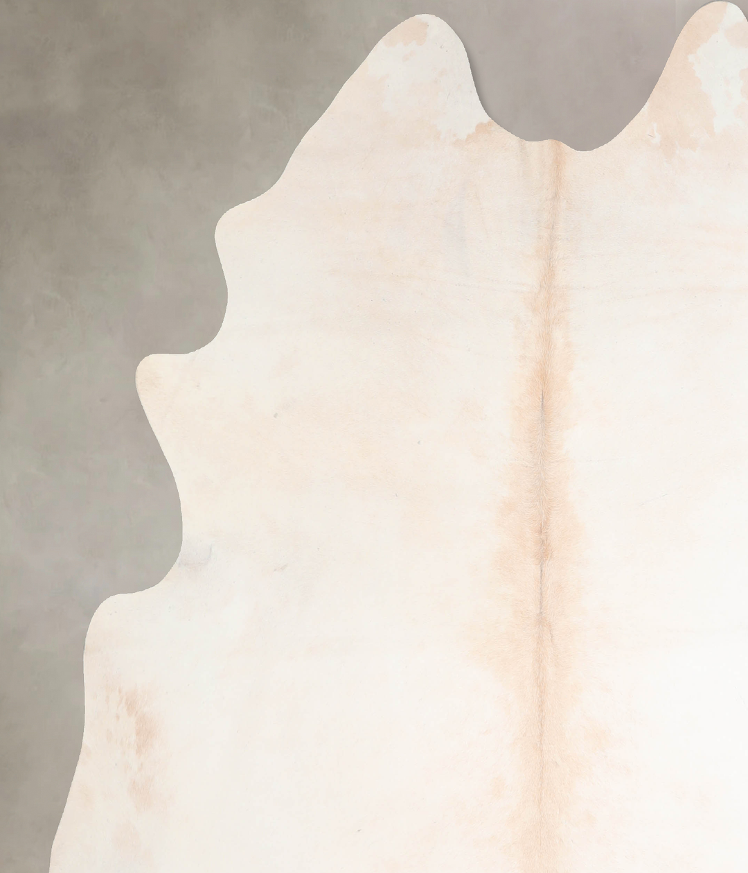 Ivory with Beige X-Large Brazilian Cowhide Rug 7'5"H x 6'8"W #A31617 b