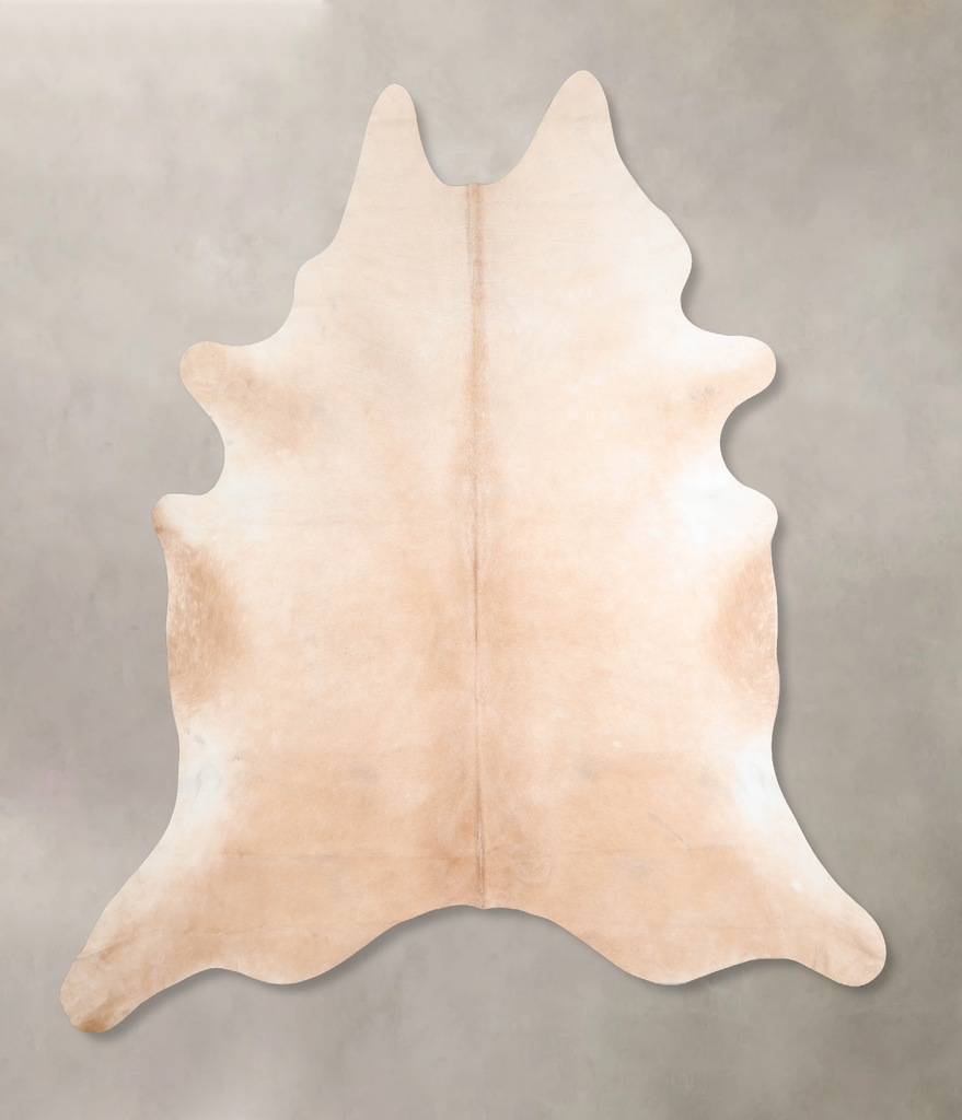 Beige XX-Large Brazilian Cowhide Rug 8'5"H x 7'11"W #A31646 by Hudson Hides