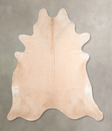 Beige XX-Large Brazilian Cowhide Rug 7'6"H x 7'4"W #A31654 by Hudson Hides