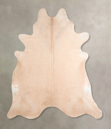 Beige XX-Large Brazilian Cowhide Rug 7'6"H x 7'4"W #A31654 by Hudson Hides
