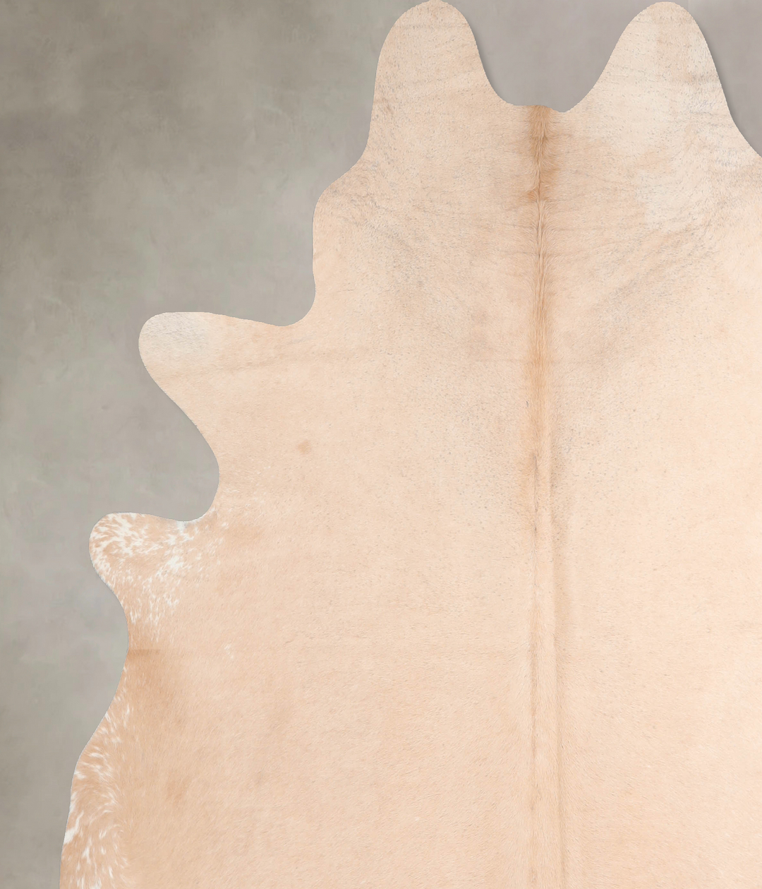 Beige XX-Large Brazilian Cowhide Rug 7'6"H x 7'4"W #A31654 by Hudson H