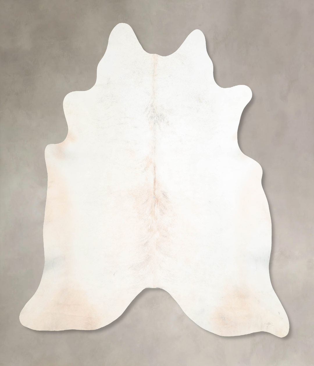 Ivory with Beige X-Large Brazilian Cowhide Rug 6'6"H x 6'9"W #A31658 b