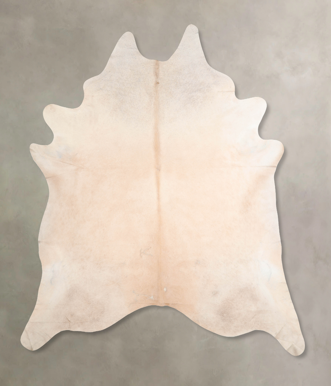 Ivory with Beige XX-Large Brazilian Cowhide Rug 8'8"H x 7'6"W #A31687 