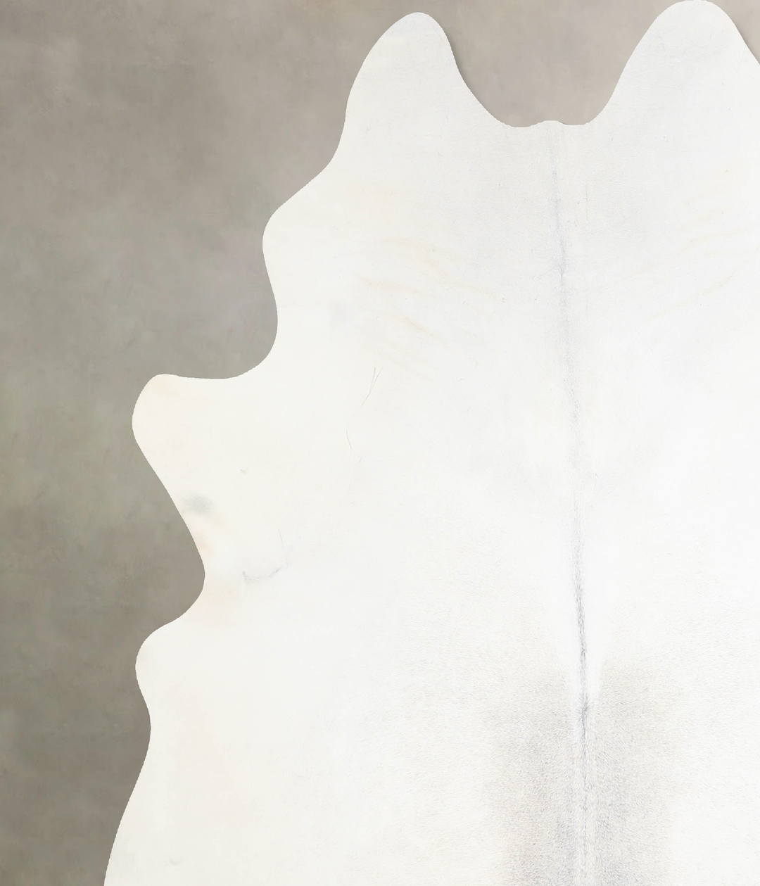 Light Grey XX-Large Brazilian Cowhide Rug 7'8"H x 7'0"W #A31692 by Hud