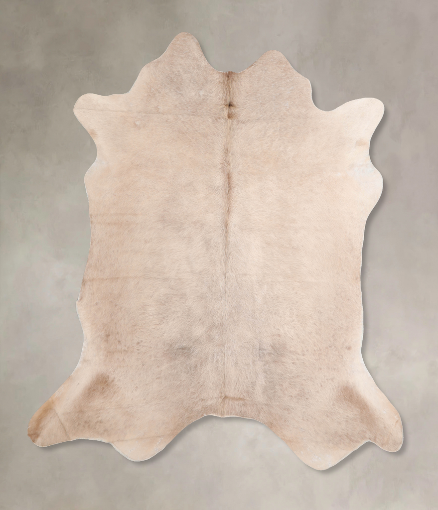 Champagne X-Large Brazilian Cowhide Rug 6'11"H x 6'7"W #A31714 by Hudson Hides
