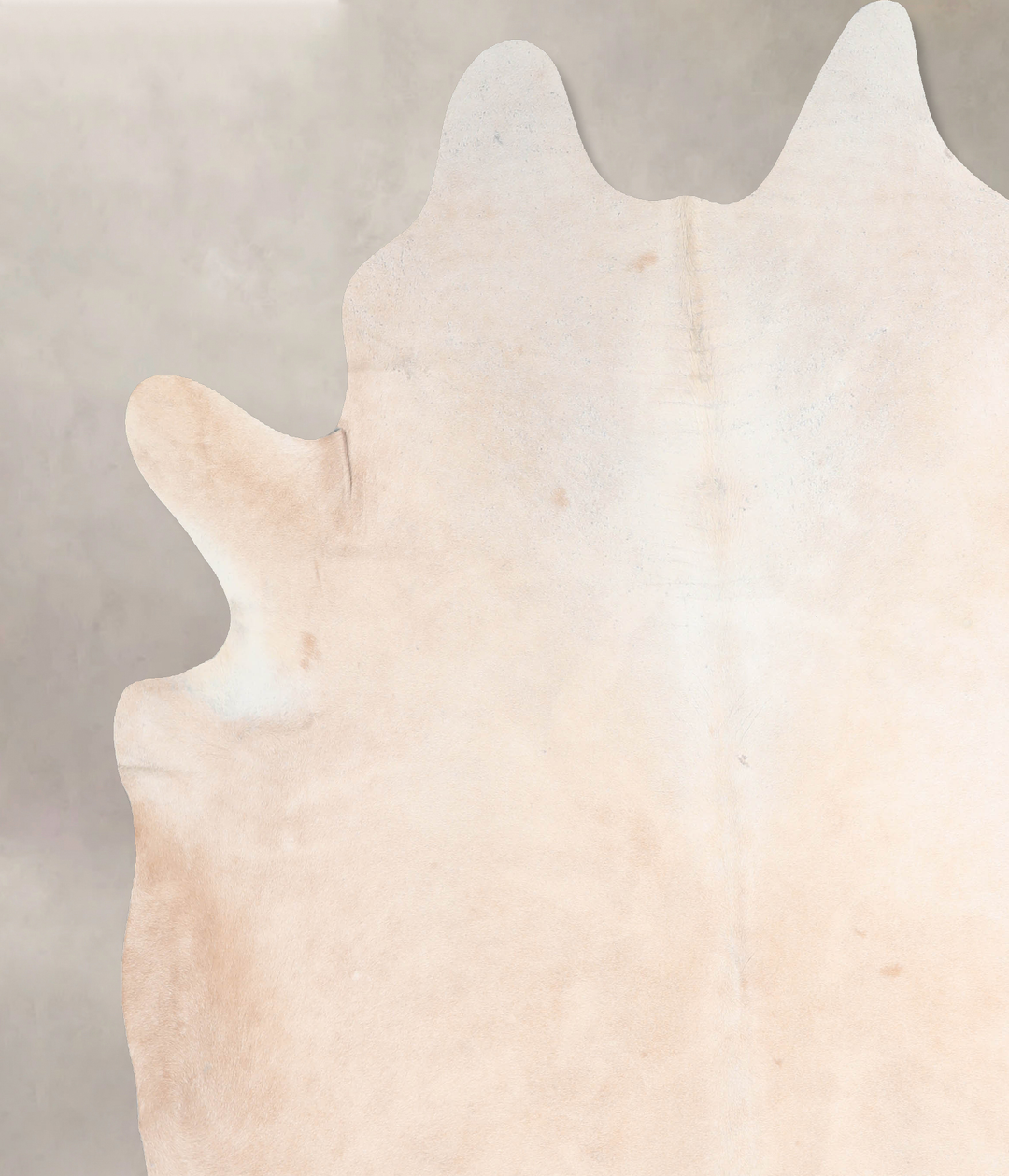 Beige XX-Large Brazilian Cowhide Rug 8'1"H x 7'2"W #A31744 by Hudson H