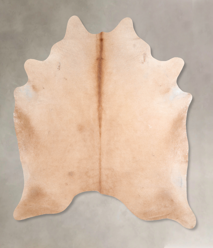 Beige XX-Large Brazilian Cowhide Rug 7'9"H x 6'8"W #A31747 by Hudson Hides