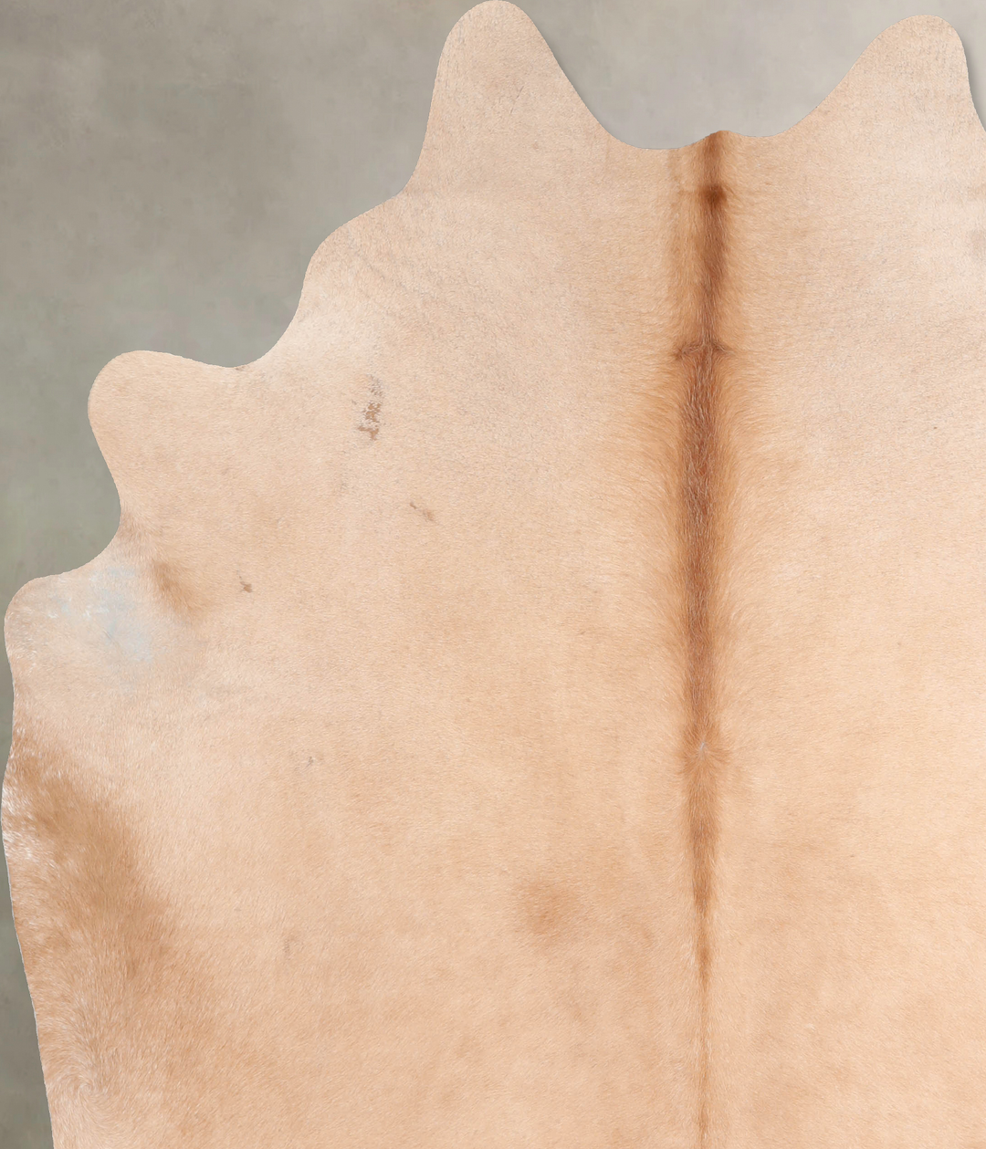 Beige XX-Large Brazilian Cowhide Rug 7'9"H x 6'8"W #A31747 by Hudson H