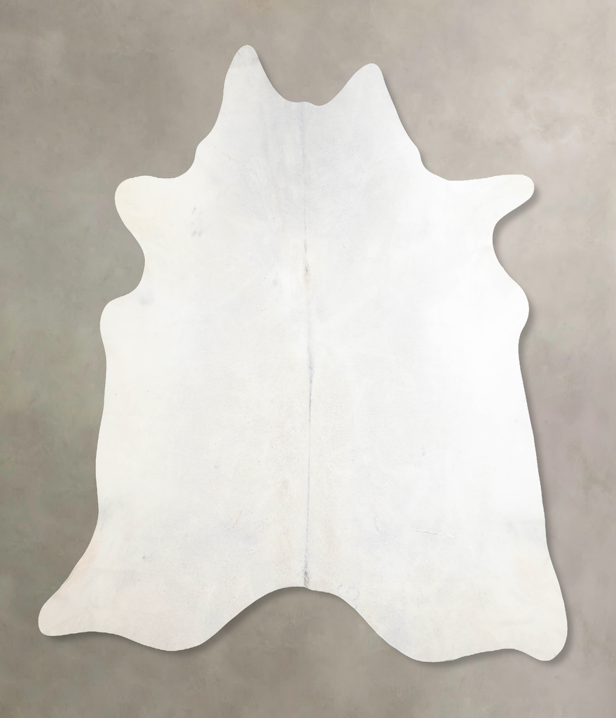 Light Grey X-Large Brazilian Cowhide Rug 7'2"H x 6'11"W #A31798 by Hudson Hides