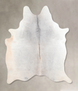 Medium Grey X-Large Brazilian Cowhide Rug 7'0"H x 6'0"W #A31802 by Hudson Hides