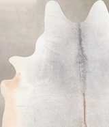 Medium Grey X-Large Brazilian Cowhide Rug 7'0"H x 6'0"W #A31802 by Hudson Hides