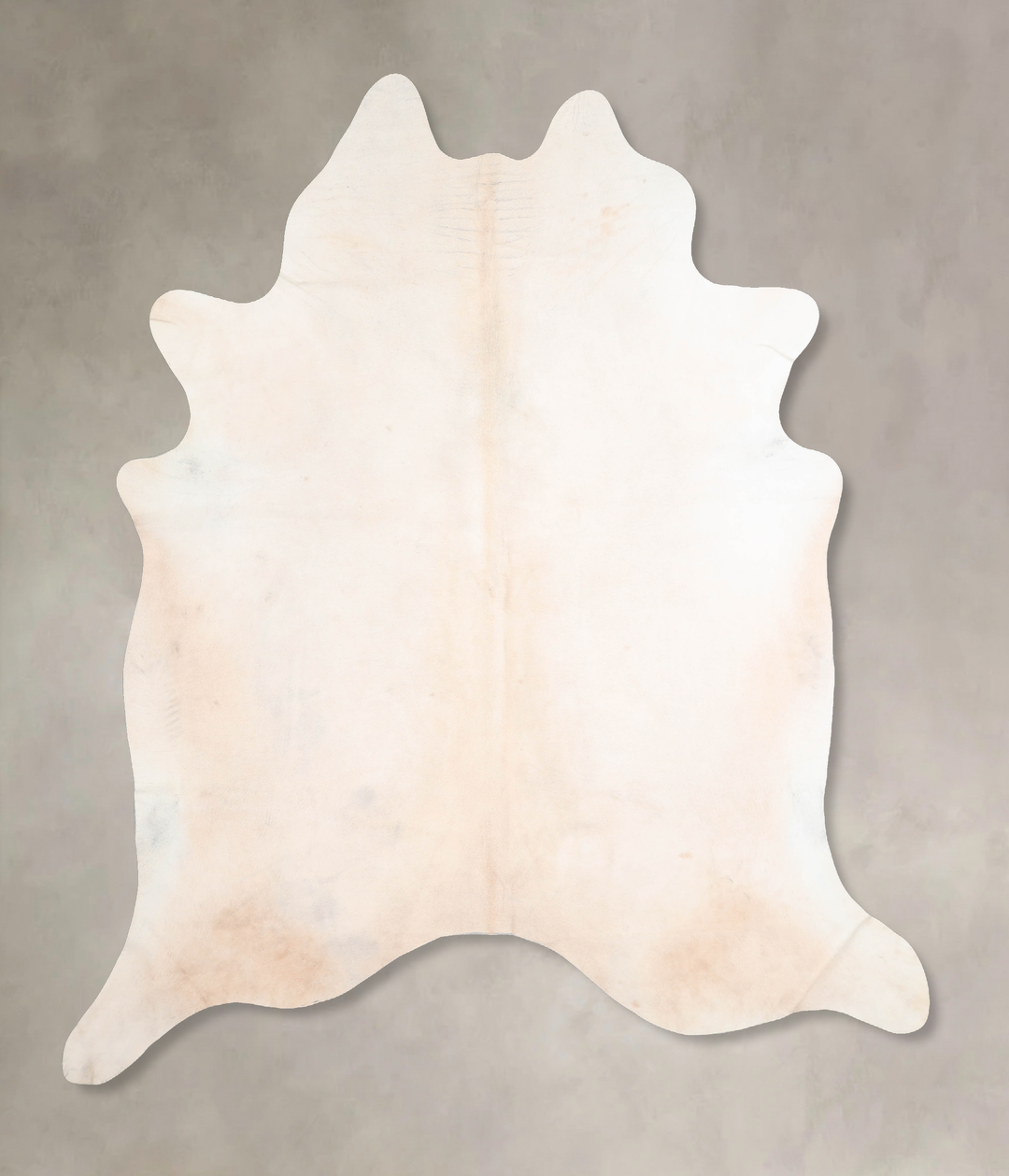 Ivory with Beige XX-Large Brazilian Cowhide Rug 7'9"H x 7'1"W #A31830 