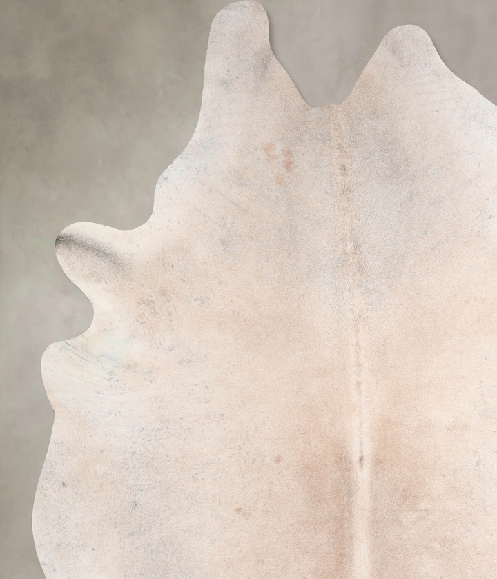 Grey with Beige XX-Large Brazilian Cowhide Rug 7'9"H x 6'10"W #A31859 by Hudson Hides