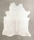 Light Grey X-Large Brazilian Cowhide Rug 7'1"H x 5'9"W #A31863 by Hudson Hides