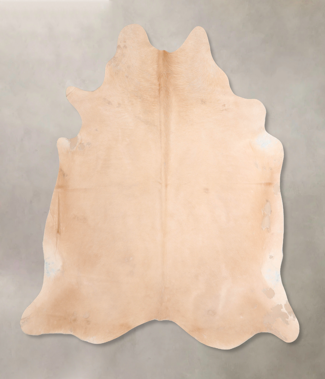 Beige X-Large Brazilian Cowhide Rug 6'11"H x 6'6"W #A31894 by Hudson H