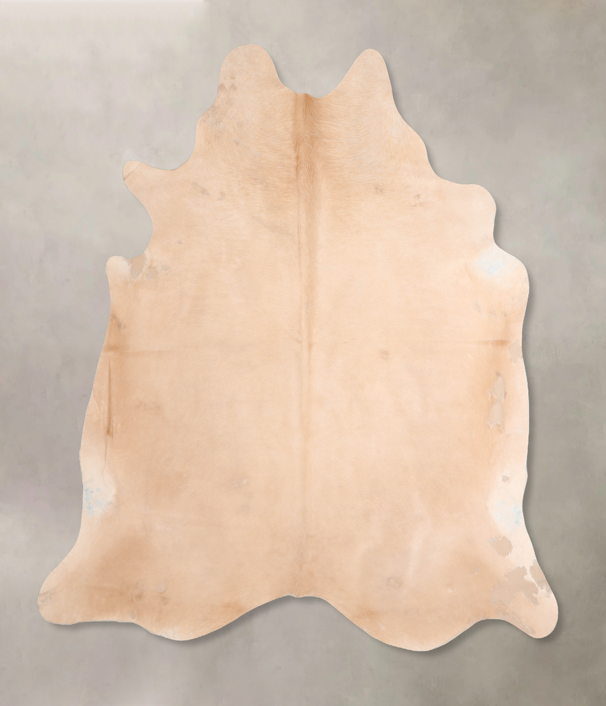 Beige X-Large Brazilian Cowhide Rug 6'11"H x 6'6"W #A31894 by Hudson Hides