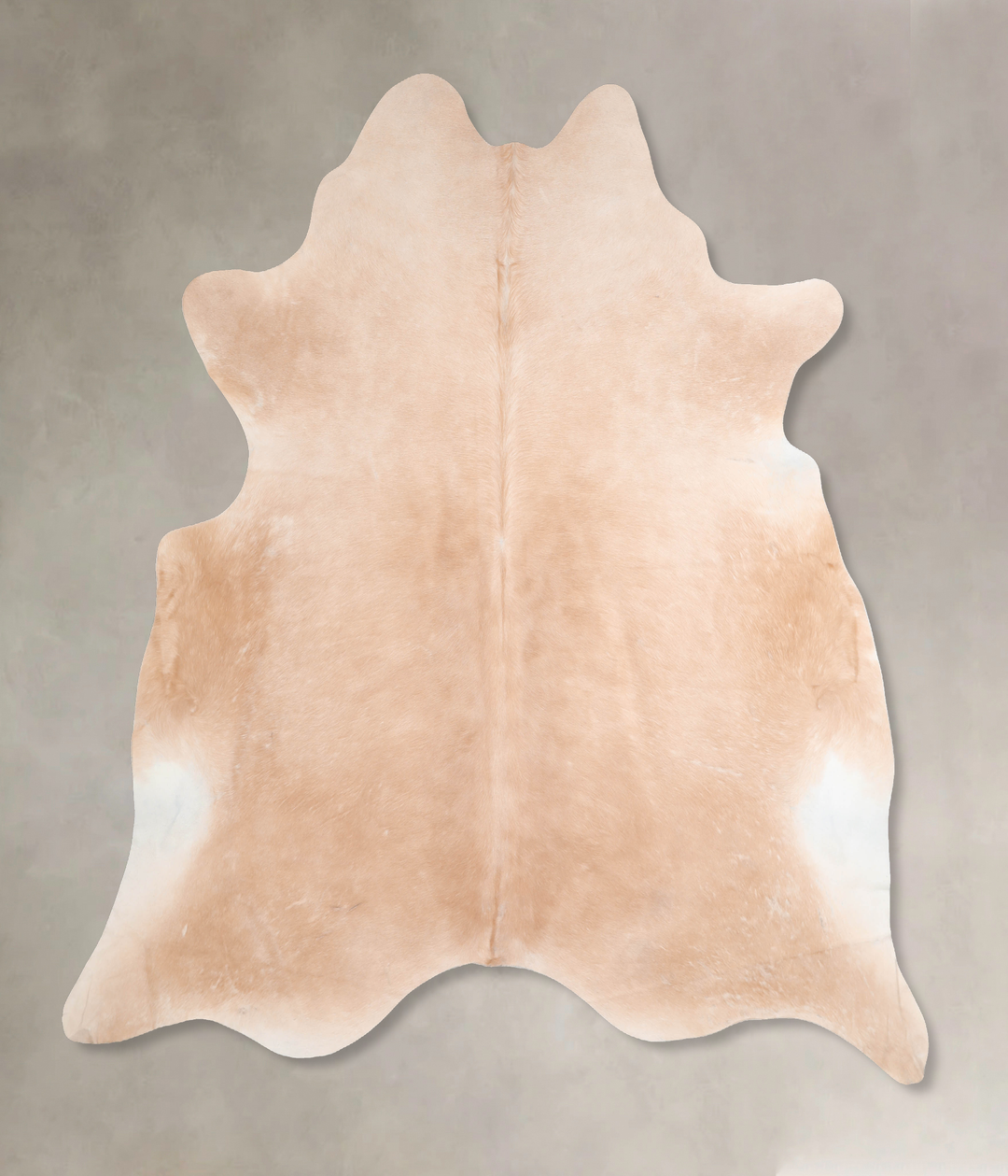 Beige XX-Large Brazilian Cowhide Rug 7'8"H x 7'2"W #A31896 by Hudson H