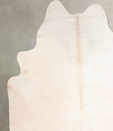 Ivory with Beige XX-Large Brazilian Cowhide Rug 7'8"H x 7'3"W #A31901 by Hudson Hides