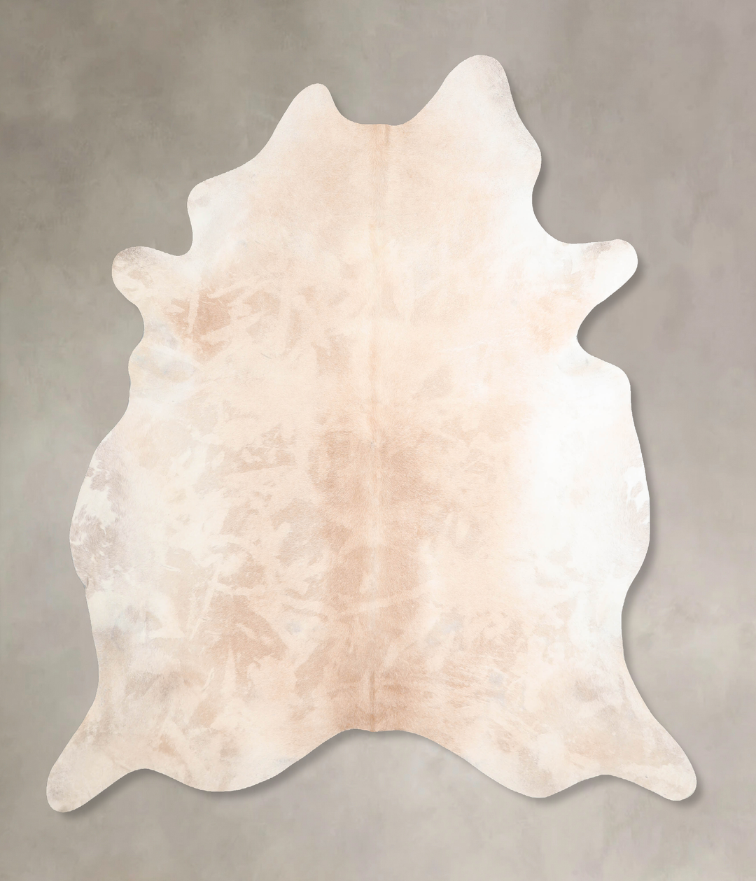 Beige X-Large Brazilian Cowhide Rug 6'8"H x 6'0"W #A31913 by Hudson Hi