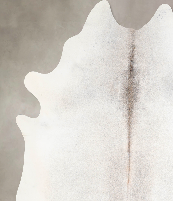 Grey with Beige XX-Large Brazilian Cowhide Rug 7'8"H x 6'11"W #A31935 by Hudson Hides