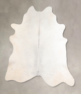 Light Grey X-Large Brazilian Cowhide Rug 7'1"H x 6'10"W #A31972 by Hudson Hides