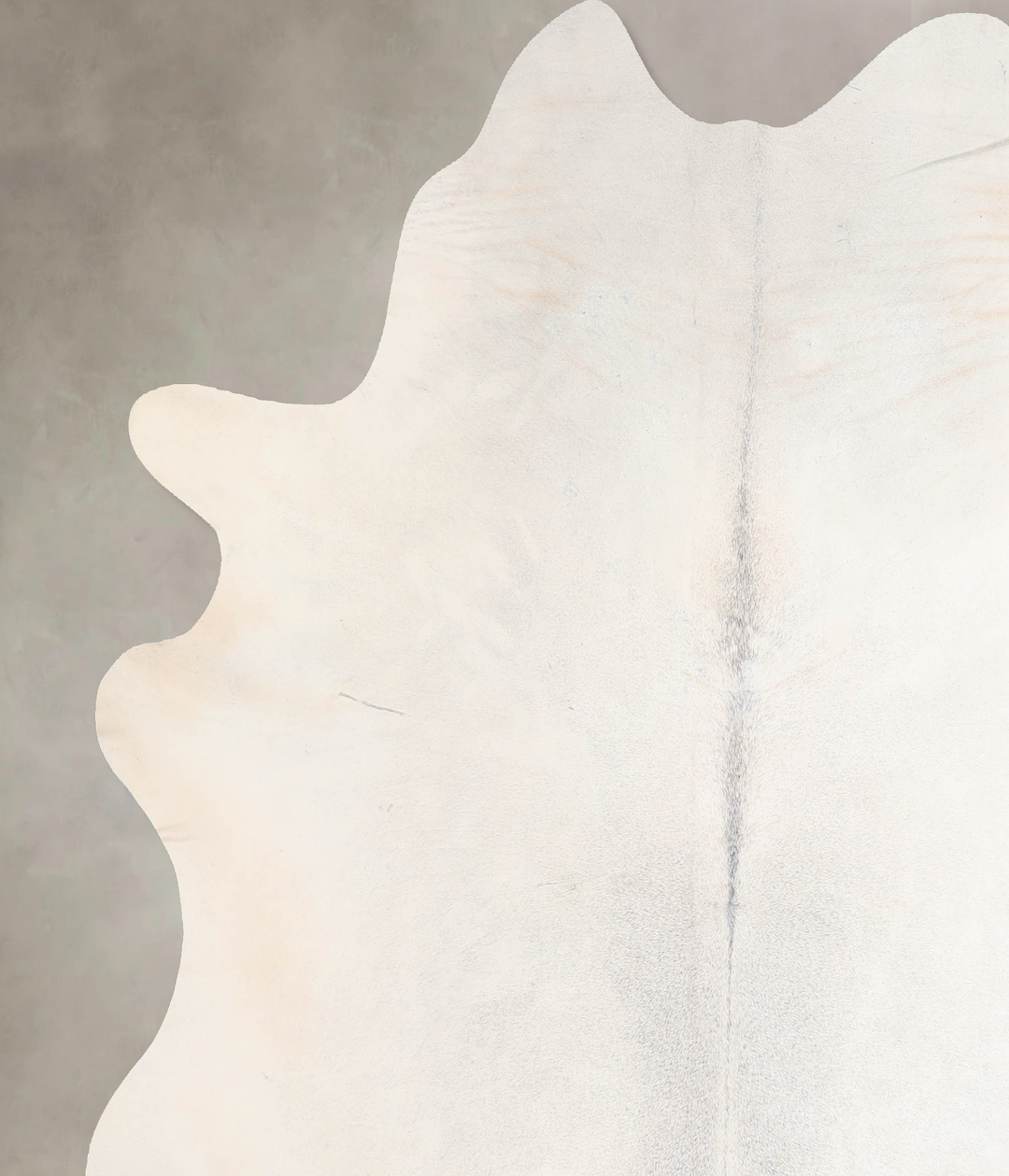 Light Grey X-Large Brazilian Cowhide Rug 7'1"H x 6'10"W #A31972 by Hud